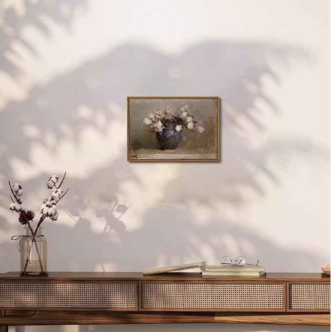 OIQArtOIQ Vintage Landscape Canvas Wall Art Framed Natural Scenery Painting - Image 5