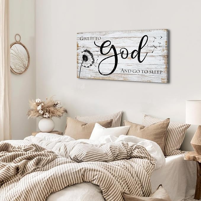 AIYISU Christian Bible Verses Wall Art Rustic Wall Decor - Image 6