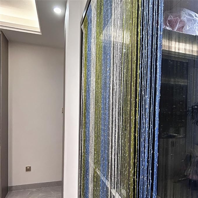 ave split Decorative Door String Curtain Wall Panel Fringe Window Room Blind - Image 5