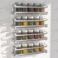 LUCYCAZ 4 Pack Wall Mounted Spice Rack by LUCYCAZ