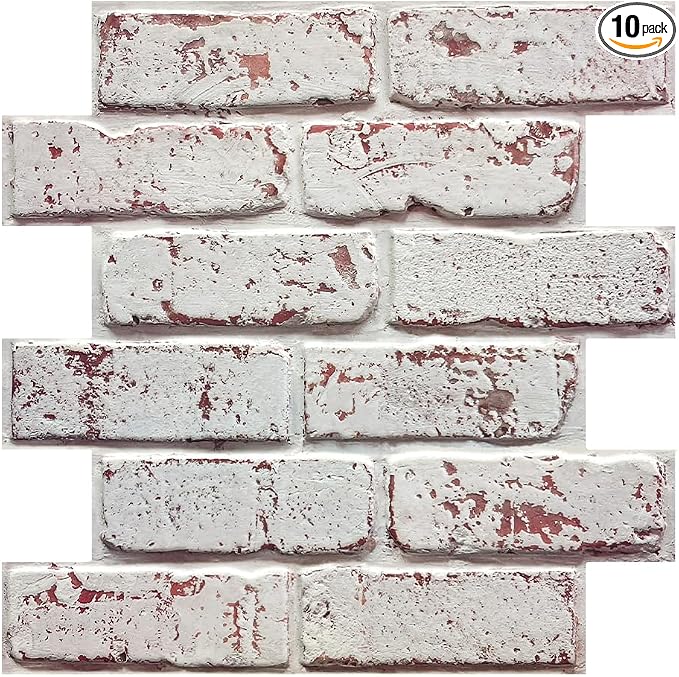 Commomy Faux Brick Peel and Stick Tiles by CommomyDecor