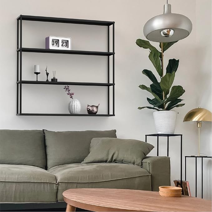 Mango Steam Wall-Mounted Steel Floating Shelving Unit - Image 2