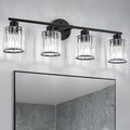 Crystal Bathroom Light Fixtures, Bathroom Lighting Fixtures Over Mirror by Kvhiiw