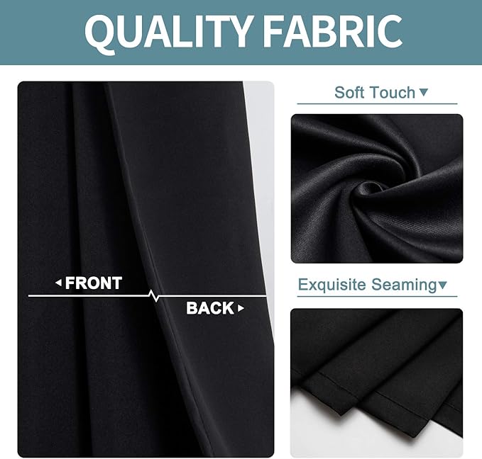 ChrisDowa Blackout Curtains 54 Inches Long - Image 3