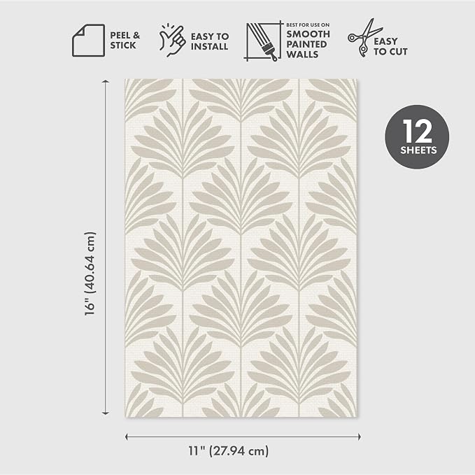 Main Street Peel and Stick Wallpaper Eco-Friendly Sheets 12 Pack, 11 X 16 Inch - Image 6