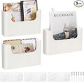 Wall Mount Folder Holder File Organizer No Drilling File Holder Hanging File by FKTXCOHOUSEHOLD