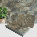 AULIGET 2-Piece Beige & Brown Slate Peel and Stick Backsplash Wall Tiles by AULIGET