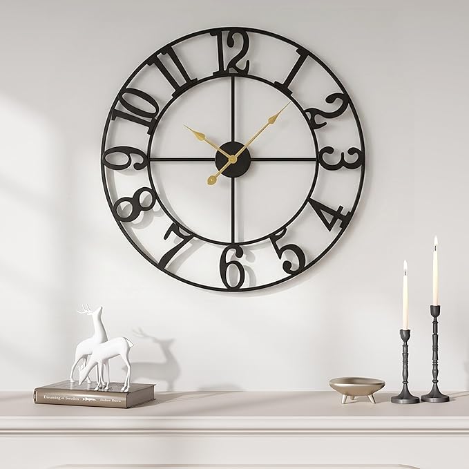 Cuspin Large Wall Clock, 20 Inch Wall Clocks by Cuspin