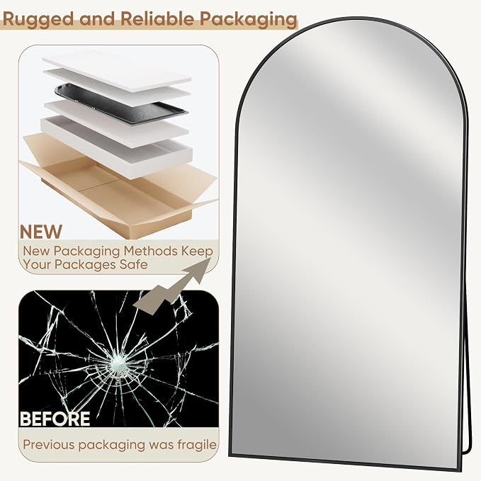 Full Length Mirror, Tall Mirrors Body Floor Mirror - Image 8