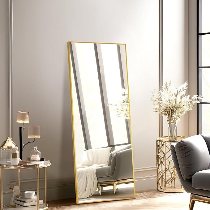 NicBex Full Length Mirror, Aluminum Alloy Frame Full Body Mirror - Image 2