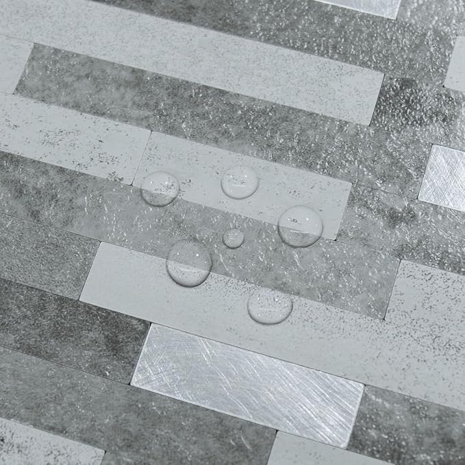 AULIGET 20 Sheets Faux Stone Peel and Stick Backsplash - Image 3