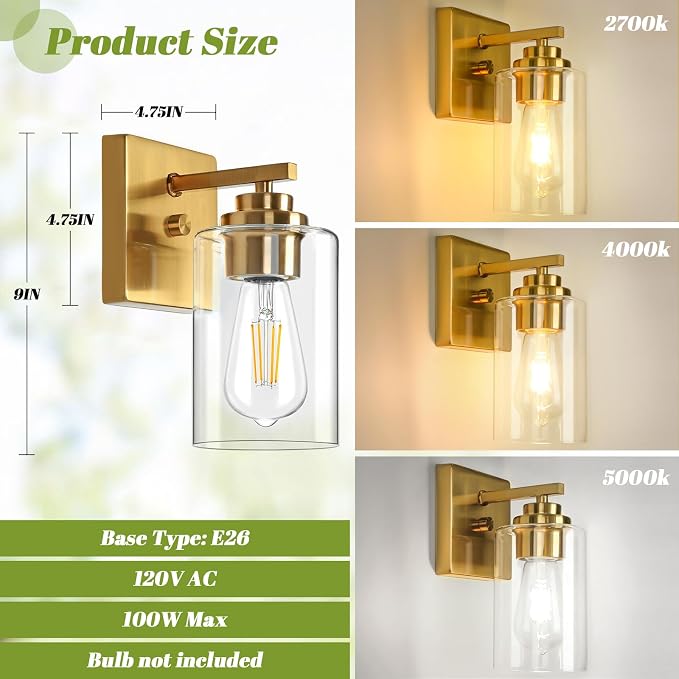 VerRon Wall Sconces, Modern Vanity Lights, Sconces Wall Lighting - Image 6