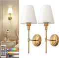 DORESshop Battery Operated Wall Sconce Set of 2, Wall Light Wireless Easy to by DORESshop
