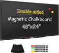 SELEAD Double-Sided Magnetic Chalkboard 48 x 24 Inches by SELEAD