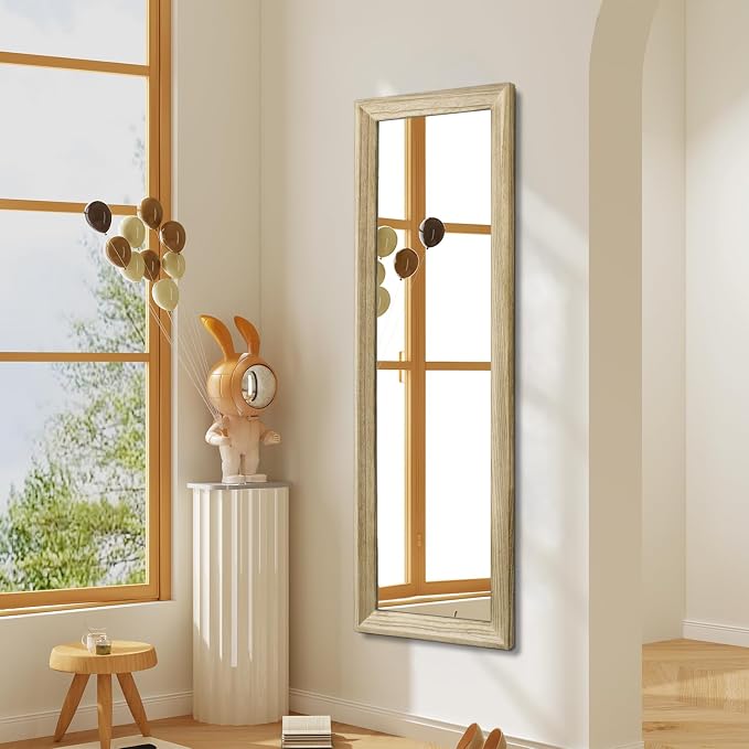 AAZZKANG Full Length Door Mirror Wooden Frame Large Mirrors - Image 6
