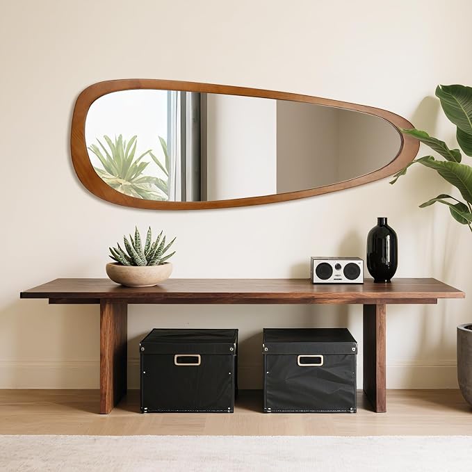 BOMINICA Full Length Irregular Wall Mirror, Large Decorative Floor Mirror - Image 6