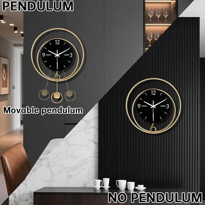 Dankeit Decorative Wall Clock, Silent Non-Ticking Quality Quartz Battery - Image 5
