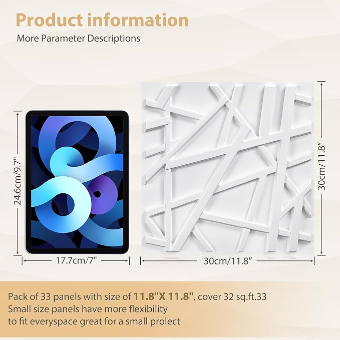 Heikki 30 Pack 3D Wall Panel for Interior Wall Décor, PVC Flower Textured Wall - Image 4