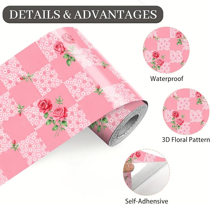 Pink Polka Dot Wallpaper Border 196x4 Inch Peel and Stick Wall Border Removable - Image 9