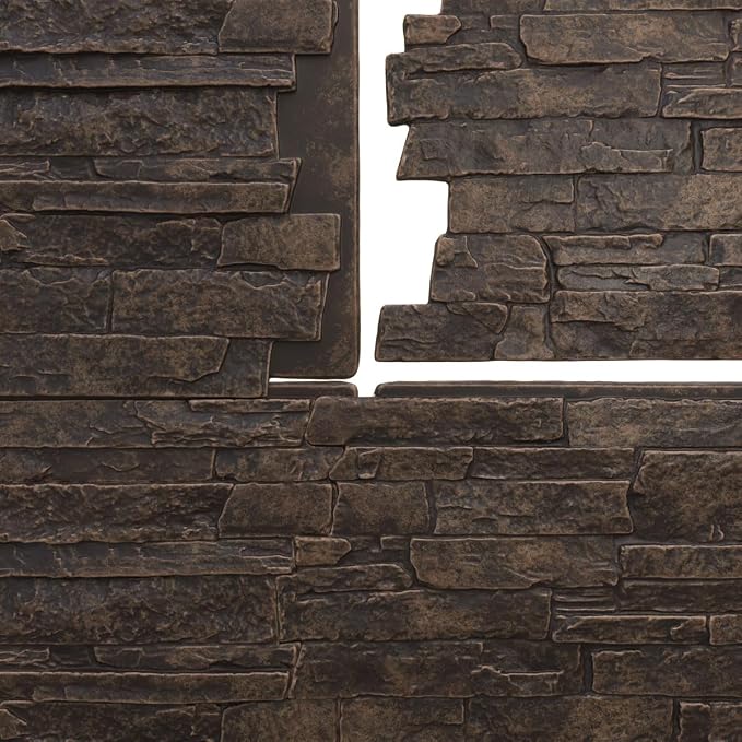 EverStone Acadia Ledge Faux Stone Panel, Alder Creek Color - Image 9