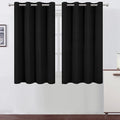 LEMOMO Black Thermal Blackout Curtains/52 x 54 Inch/Set of 2 Panels Room by Lemomo