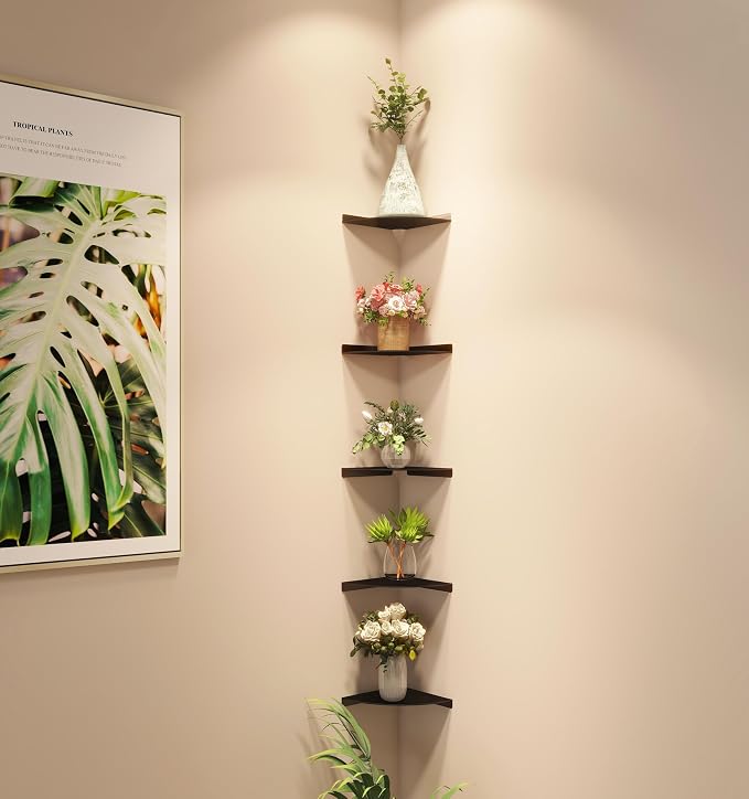 Corner Shelf, 3.0mm Aluminum Alloy Corner Shelf wall Mounted, - Image 7