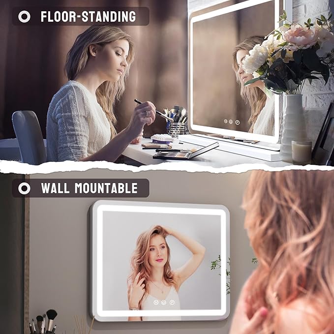 ZL ZELing Vanity Mirror with Lights, 23 Inch Large Makeup Mirror with LED Lights - Image 4