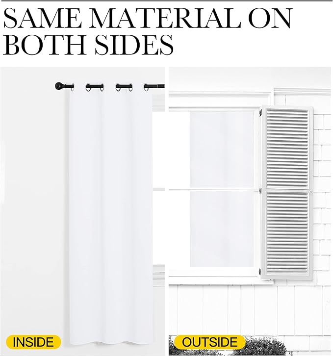 NICETOWN Draperies Curtains Panels, Blocking Out 50% Sunlight Window Treatment - Image 5
