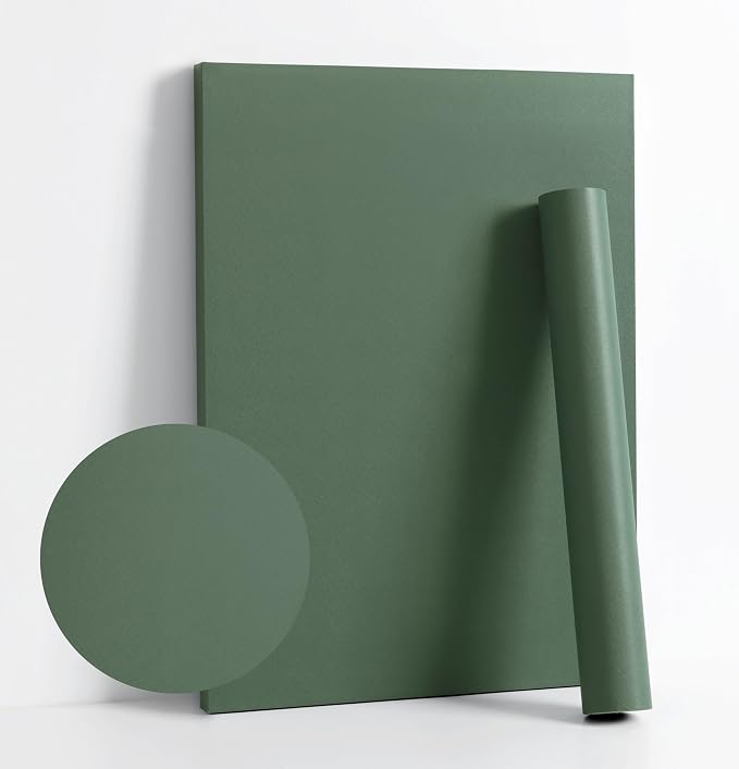 Dimoon 118''x23.6'' Green Peel and Stick Wallpaper Contact Paper Modern Self by DIYYOURMOON