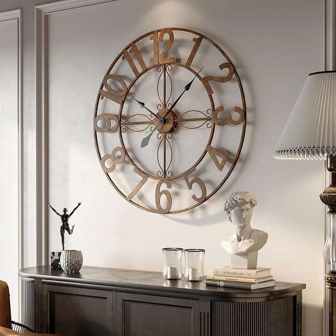 Cuspin Large Wall Clock, 36 Inch Decorative Wall Clock by Cuspin