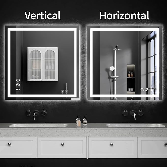 LED Bathroom Mirrors 32"x32" Bathroom Mirror - Image 9