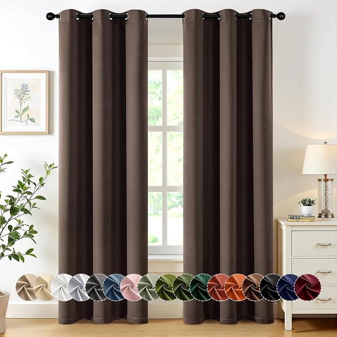 MIULEE Blackout Curtains for Bedroom Living Room 2 Panels, Thermal Insulated by MIULEE
