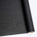 Abyssaly 24 Inch X 196 Inch Black Wood Self Adhesive Paper Decorative by Abyssaly