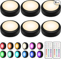 BLS LED Puck Lights with Remote Control, Wireless Under Cabinet & Closet by BLS