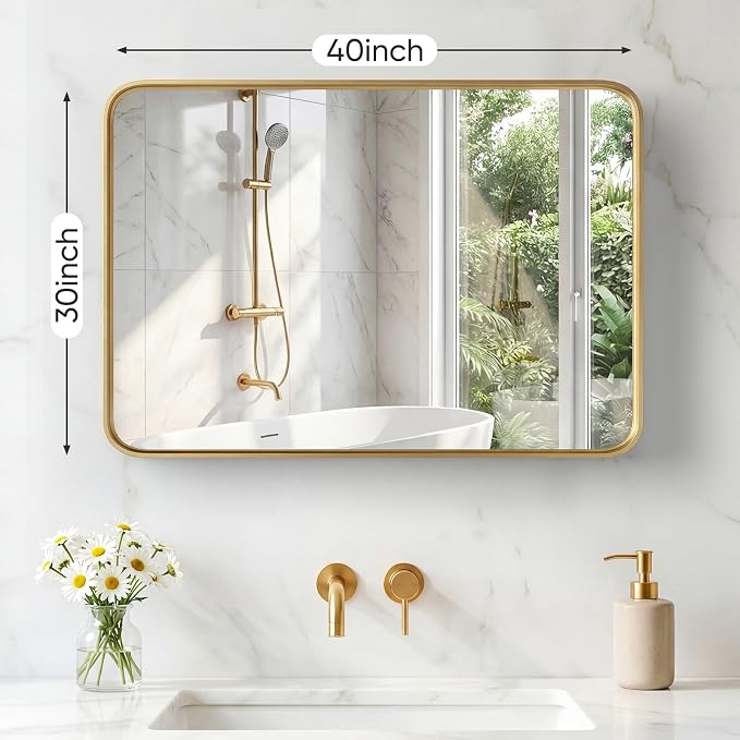 NEWBULIG 30X40 Inch Bathroom Mirror - Image 2
