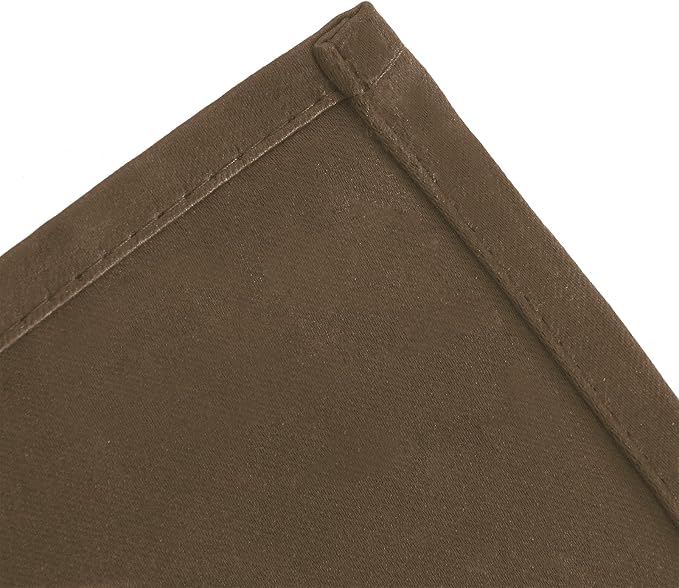 LEMOMO Brown Blackout Curtains 42 x 54 Inch Length Set of 2 Panels Grommet - Image 6