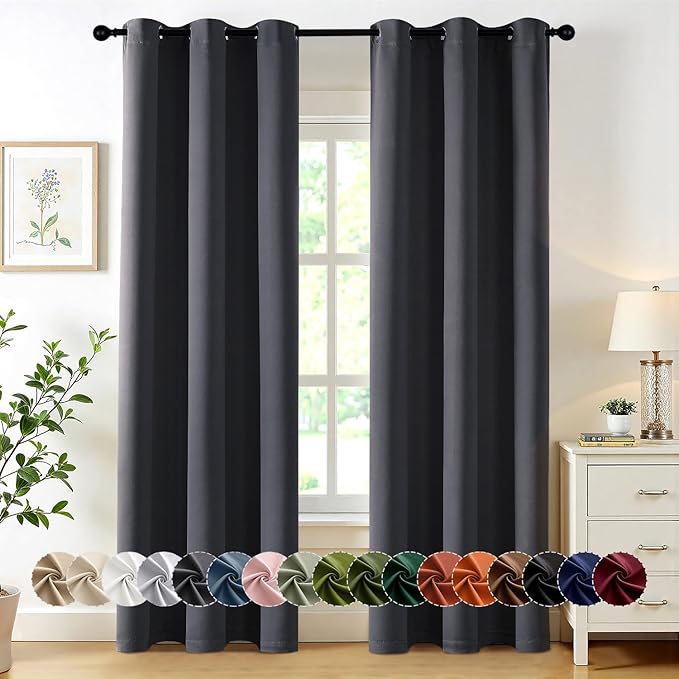 MIULEE Blackout Curtains for Bedroom Living Room 2 Panels, Thermal Insulated by MIULEE