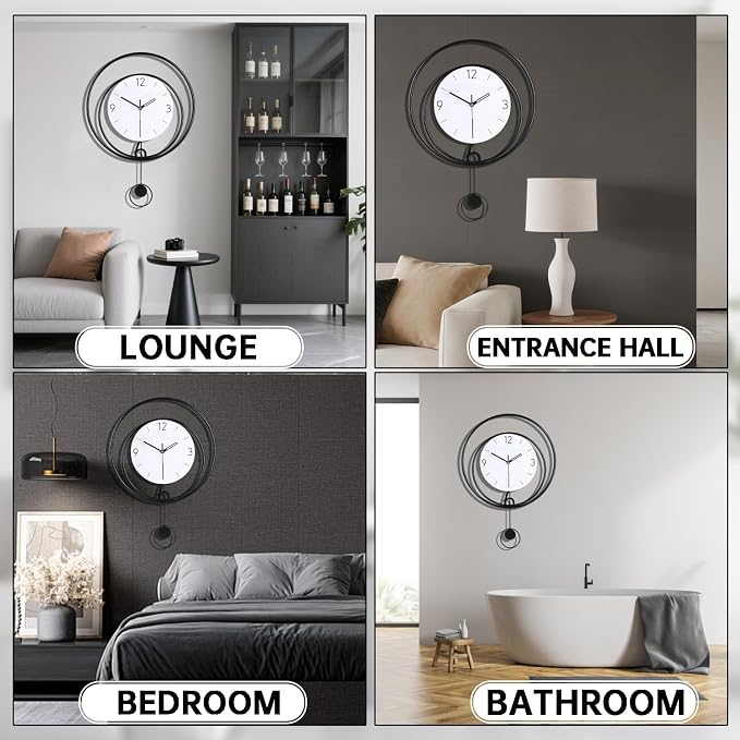 Dankeit Decorative Wall Clock, Silent Non-Ticking Quality Quartz Movement - Image 6