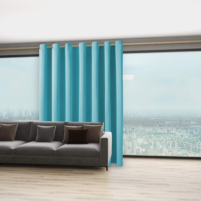 BONZER Extra Wide Room Divider Curtain Total Privacy Wall Noise Reducing - Image 6