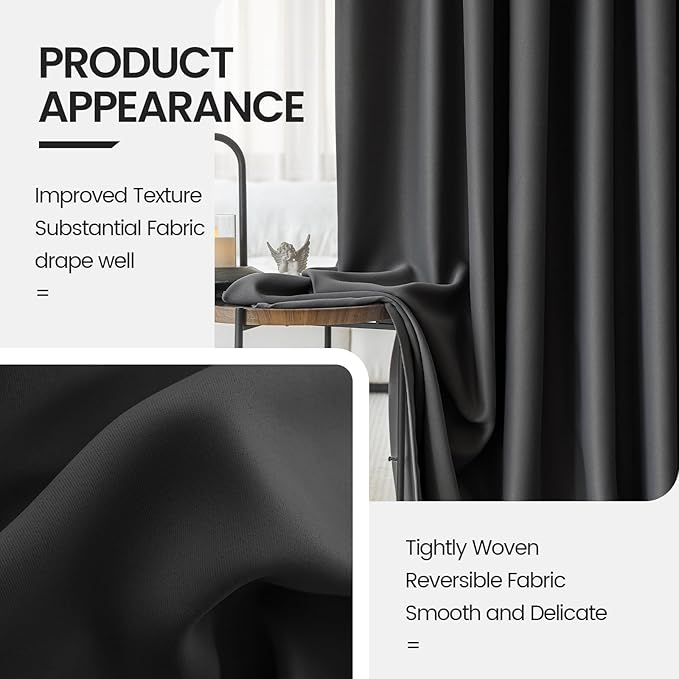 Extra Wide Blackout Curtains, Room Divider Curtains - Image 4
