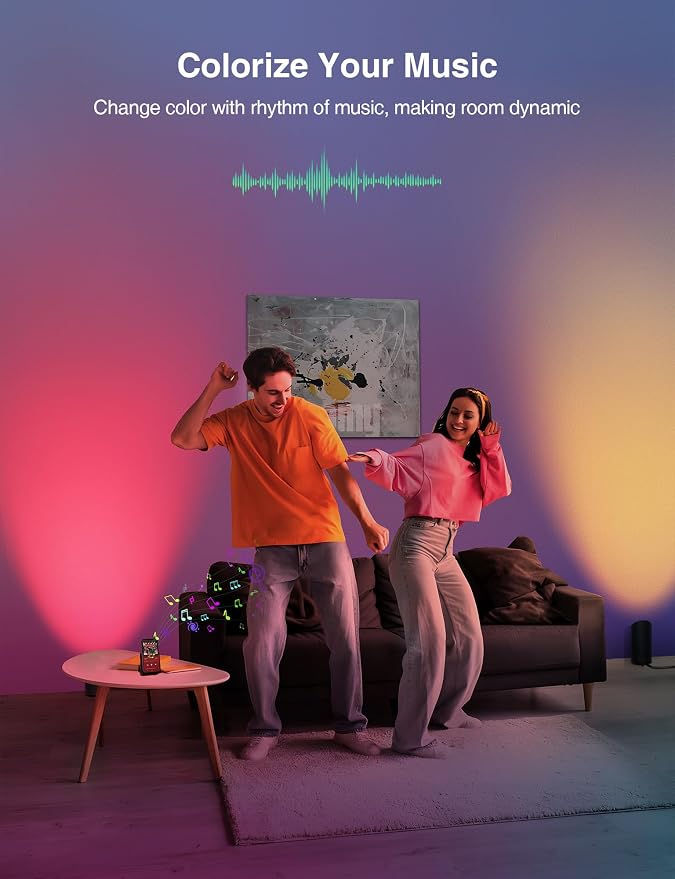 SUNVIE 2 Pack Smart Floor Can Light 5W RGBW Color Changing Uplighting Indoor - Image 7