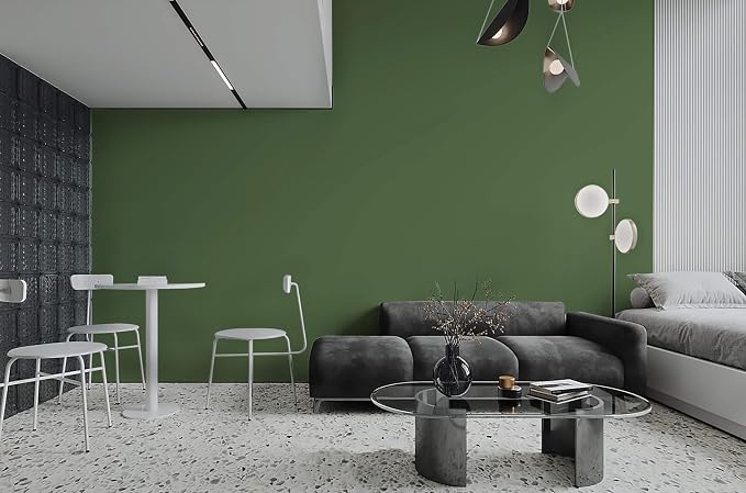 Dimoon 590''x15.7'' Green Skin Peel and Stick Wallpaper Contact Paper Modern - Image 8