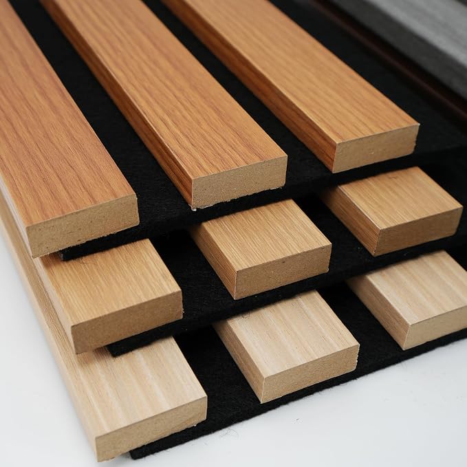 Art3d 6-Pack Acoustic Wood Slat Wall Panel Sample - Image 4