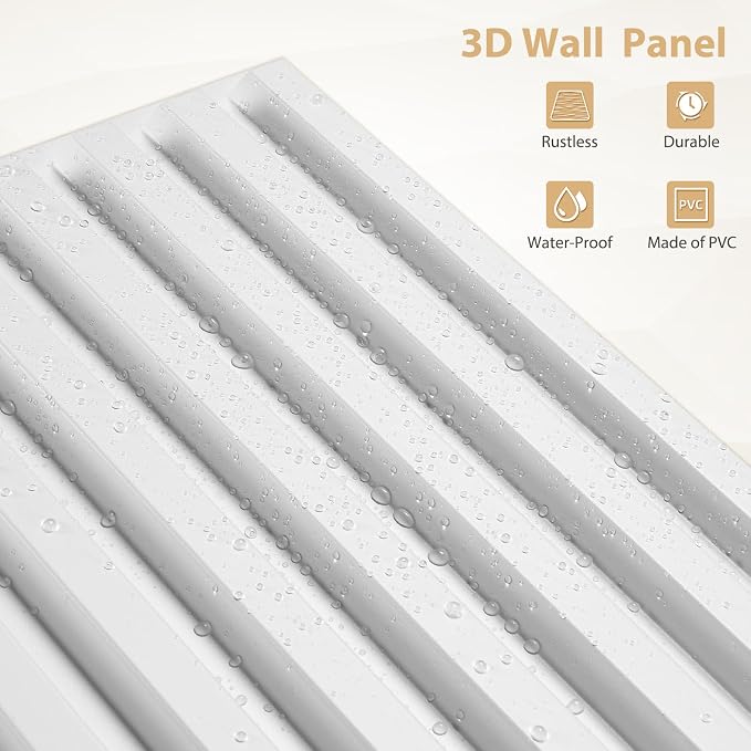 Heikki 30 Pack 3D Wall Panel for Interior Wall Décor, PVC Flower Textured Wall - Image 2