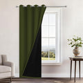 Yakamok 100% Blackout Curtains 84 Inches Long, 2 Thick Layers Heat and Full by Yakamok