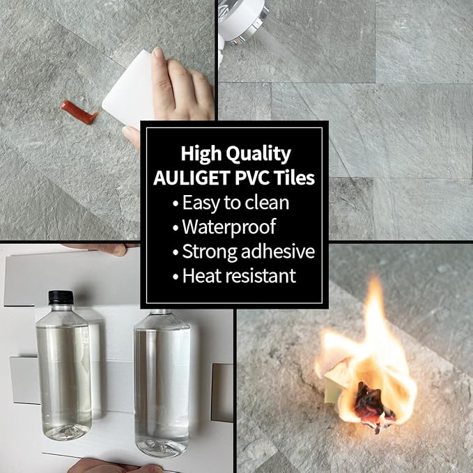 AULIGET 20-Piece Mountain Rock Peel and Stick Backsplash Wall Tiles, Laundry - Image 4