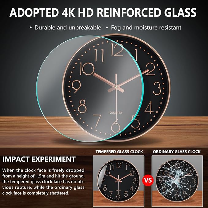 Modern Silent Wall Clock - Image 5