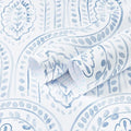 EeeComing Blue Peel and Stick Wallpaper Boho Wall Paper Peel and Stick Modern by EeeComing