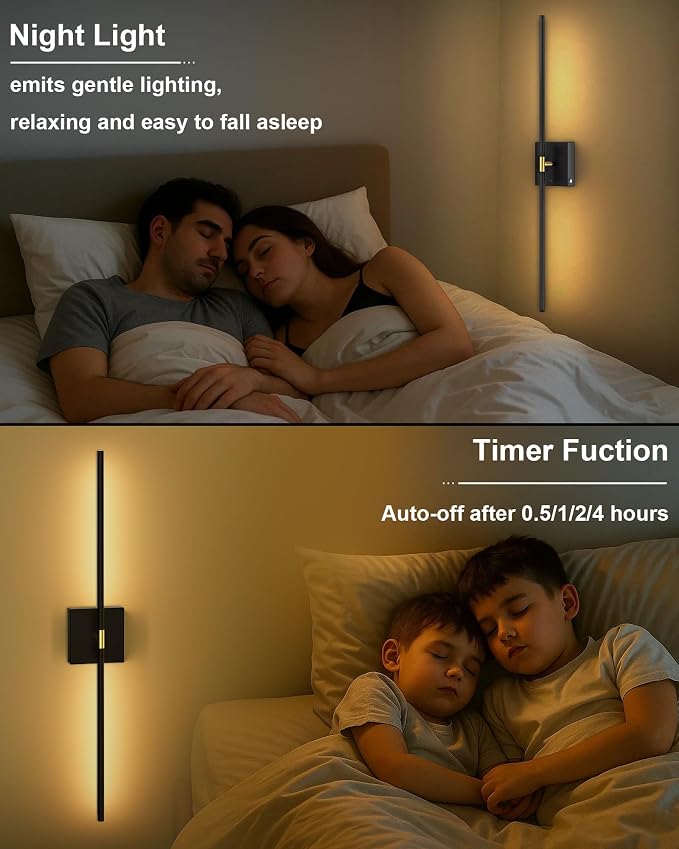 iThird Battery Operated Wall Sconce Set of 2: Rechargeable Wall Lights Wireless - Image 6