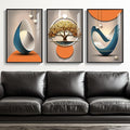 Framed Modern Large Wall Art, Bright Style Paintings Artwork by Cuspin
